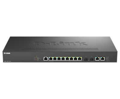Switch rrjeti D-Link DMS-1250-12TP, 8 porta Gigabit, 2 porta SFP+, rack-mount, i zi