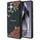 Kapak telefoni Guess Classic 4G Flowers për Samsung Galaxy S25 Ultra, lëkurë eco, MagSafe, i zi