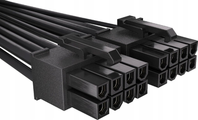 Kabllo Endorfy 12-pin - PCIe 6-pin x2, 0.6m, e zezë