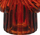 Vazo xhami Atmosphera Glass Shell, 25cm, për zbukurim, e kuqe ruby