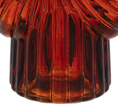 Vazo xhami Atmosphera Glass Shell, 25cm, për zbukurim, e kuqe ruby