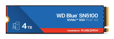 SSD WD Blue SN5100, 4TB, NVMe M.2 2280, PCIe 4.0