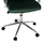 Karrige zyre Josef velur cypress green inox bazë 58×61×105–113 cm (HM1181.03), gjelbër
