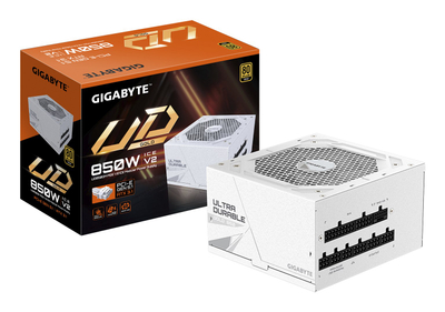 Furnizim energjie Gigabyte UD850GM PG5 V2 ICE, 850W, 80 Plus Gold, modular, i bardhë