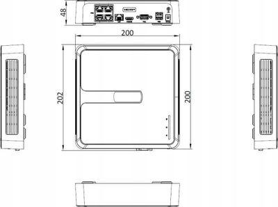 IP регистратор Hilook by Hikvision NVR-4CH-H/4P, 4 канали, 4MP, бел