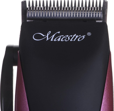 Makine qethje flokësh Maestro MR-651, 7W, me 4 krehra, vjollcë me të zezë