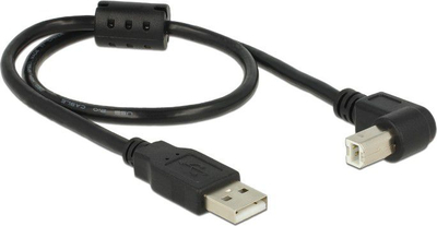 Kabllo USB Delock 84809, USB A në USB B, 0.5 m, e zezë