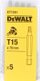 Set bitash Torx DeWALT DT7291, T15, 70mm, 5 copë