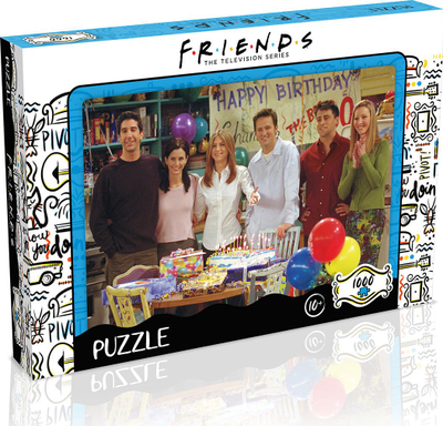 Lodër puzzle Winning Moves Friends Birthday, 10+ vjeç, 1000 copa