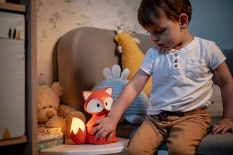 Difuzer arome Humanas Dream Fox, 4 orë, me dritë dhe melodi, i kuq
