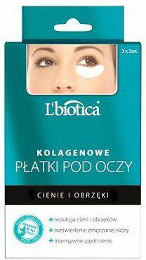 Maskë kolagjeni për sy Lbiotica Collagen Eye Mask, kundër qeskave dhe rrathëve të zinj, 3x2 copë