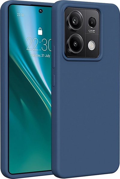 Maskë Etteri Silicone, Redmi Note 13 Pro 5G, e kaltër e errët