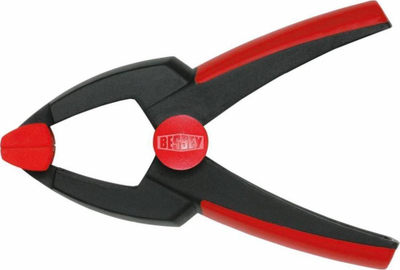 Kapëse me sustë Bessey Clippix, 25x30mm, plastike, e kuqe