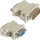Adapter VGA në DVI I, mashkull-mashkull, plastikë e bardhë