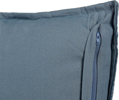 Jastëk dekorativ SESELI kadife, me model gjeometrik, 45 x 45 cm, blu e errët