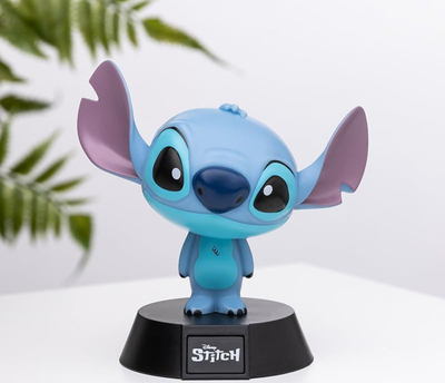 Dritë dekorative Paladone Stitch Icon Light, 11cm, me bateri, blu