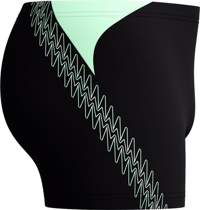 Rroba banje çunash Speedo Hyperboom Splice Aquashort, Endurance+, të zeza me jeshile