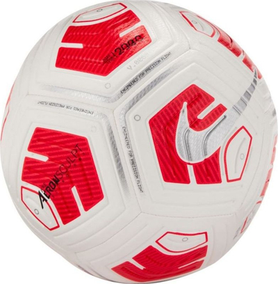 Top futbolli Nike Strike Team J 290 Jr CU8062 100, 290 g, për kalamaj, i bardhë me të kuqe