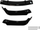 Splitter për parakolp BMW Seria 3 E90, ABS, gloss i zi
