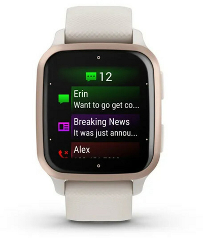Orë e mençur Garmin Venu Sq 2 Music Edition - Peach Gold/Ivory 010-02700-11