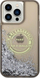 Kllausë telefoni Karl Lagerfeld Liquid Glitter RSG, për iPhone 14 Pro Max, transparente me korniza të zeza