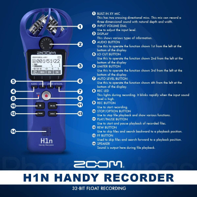 Zoom H1N Regjistrues Portativ
