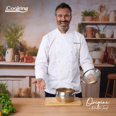 Tenxhere Heinner ORIGINI by Chef Nicolai Tand, 3.3L, 20x11cm, inoks me kapak xhami, argjend
