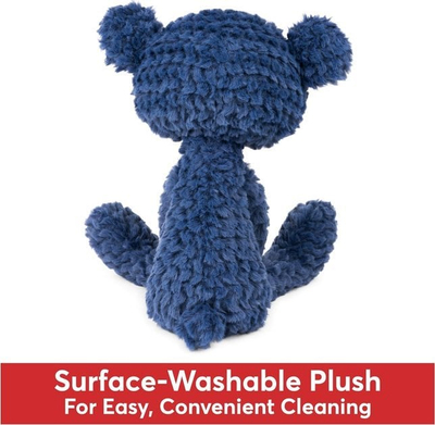 Lodër pelushi GUND Ripple Toothpick Teddy Bear, 38cm, teksturë e butë, blu
