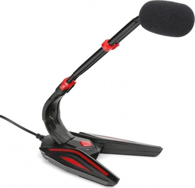 Микрофон за маса Varr SPIDER Desktop, омнидреферен 360°, со метално куќиште, црн
