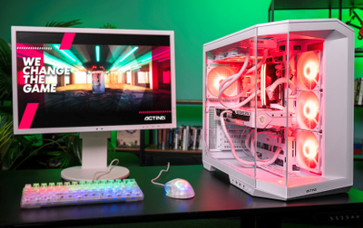 Гејминг компјутер Actina Ryzen 7 7800X3D, 32GB RAM, RTX 5070 Ti, 1TB SSD, бел
