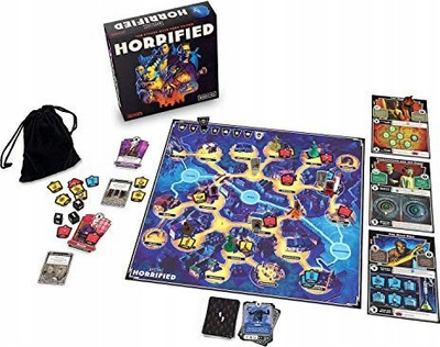 Lojë tavoline Ravensburger Horrified Universal Monsters, bashkëpunuese, 1–5 lojtarë