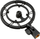 Adapter për mikrofon Mozos SHM4, alumini, fileto 3/8" dhe 5/8", i zi
