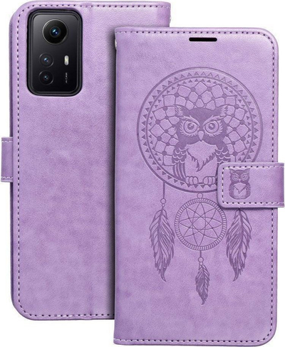 Futrollë libër Forcell për Xiaomi Redmi Note 12s 4G, lëkurë ekologjike, me magnet, ngjyrë vjollcë