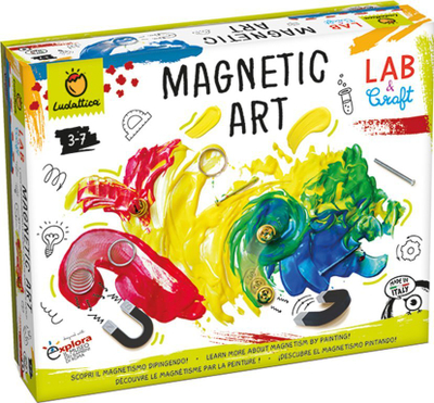 Set kreativ pikture Ludattica Magnetic Art, magnetik, për kalamaj 3–7 vjeç, shumëngjyrësh