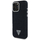 Футрола за телефон Guess Denim Triangle Logo MagSafe за iPhone 16 Pro Max, деним, црна