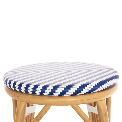 Tabure alumini CHINO HM6286.05, 65 cm, për bar, blu e bardhë