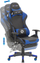 Karrige gaming Victory Swivel, lëkurë sintetike, me mbështetëse këmbësh, zi me blu