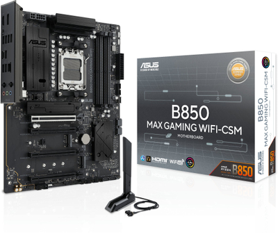 Pllakë amë ASUS B850 Max Gaming WiFi, socket AM5, ATX, e zezë