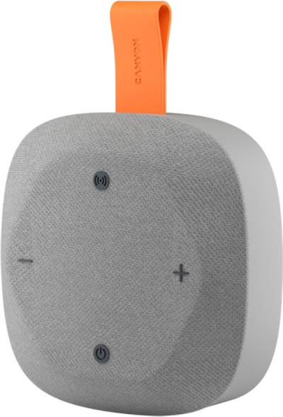 Altoparlant portativ Bluetooth Canyon CNE-CBTSP10GO Hexagon 10, 8W, 2500mAh, portokalli-gri
