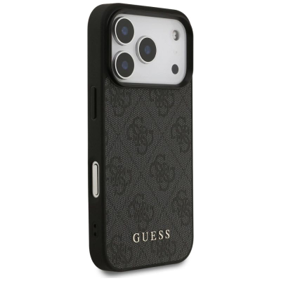 Mbrojtëse telefoni Guess Hardcase 4G Classic për iPhone 17 Pro, back cover, e zezë