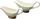 Set për salcë Kassel 93560, nga porcelani, të bardha