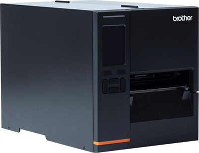 Printer etiketash industrial Brother TJ-4121TN, 300 dpi, transfer termik, gri