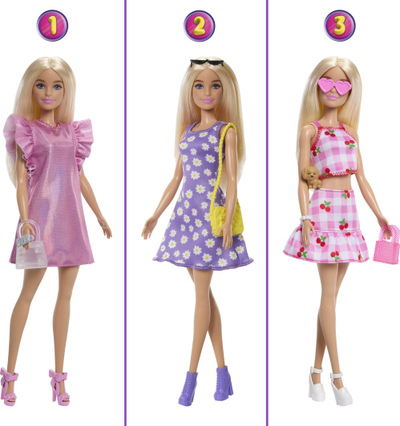 Set loje Barbie Dream Closet, garderobë me gjona, rozë