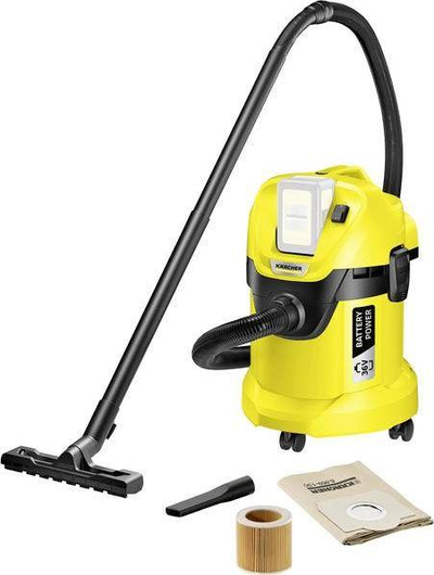 Fshesë me bateri Karcher WD 3 (1.629-910.0), e verdhë