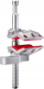 Kapëse qendrore Manfrotto C76CJ, 3", për pajisje fotografike, gri e kuqe