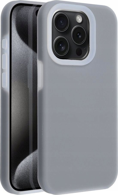 Mbulesë telefoni Candy Case për iPhone 12, silikoni, gri