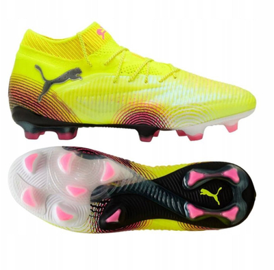 Këpucë futbolli Puma Future 8 Ultimate FG për burra, e verdhë