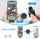 Mikrofon lavalier Puluz PU647B, 2x wireless, për iPhone me Lightning, i zi