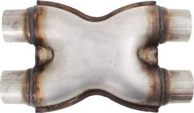 Lidhës shkarkimi TurboWorks X-Pipe, 2x63mm, çelik inoks