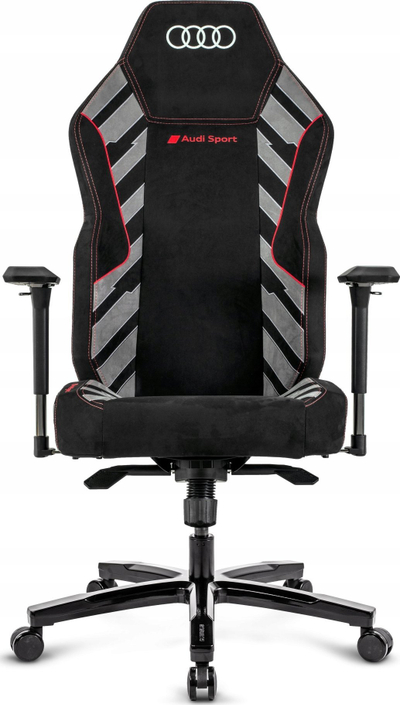 Karrige gaming Quersus VAOS 3 Audi, mikrofibër sintetike, mban deri 150kg, e zezë